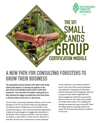 SFI Small Lands Group Certification Module