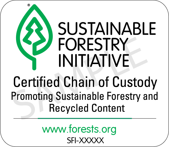 SFI COC – Promoting Sust Forestry and Recycled-SAMPLE